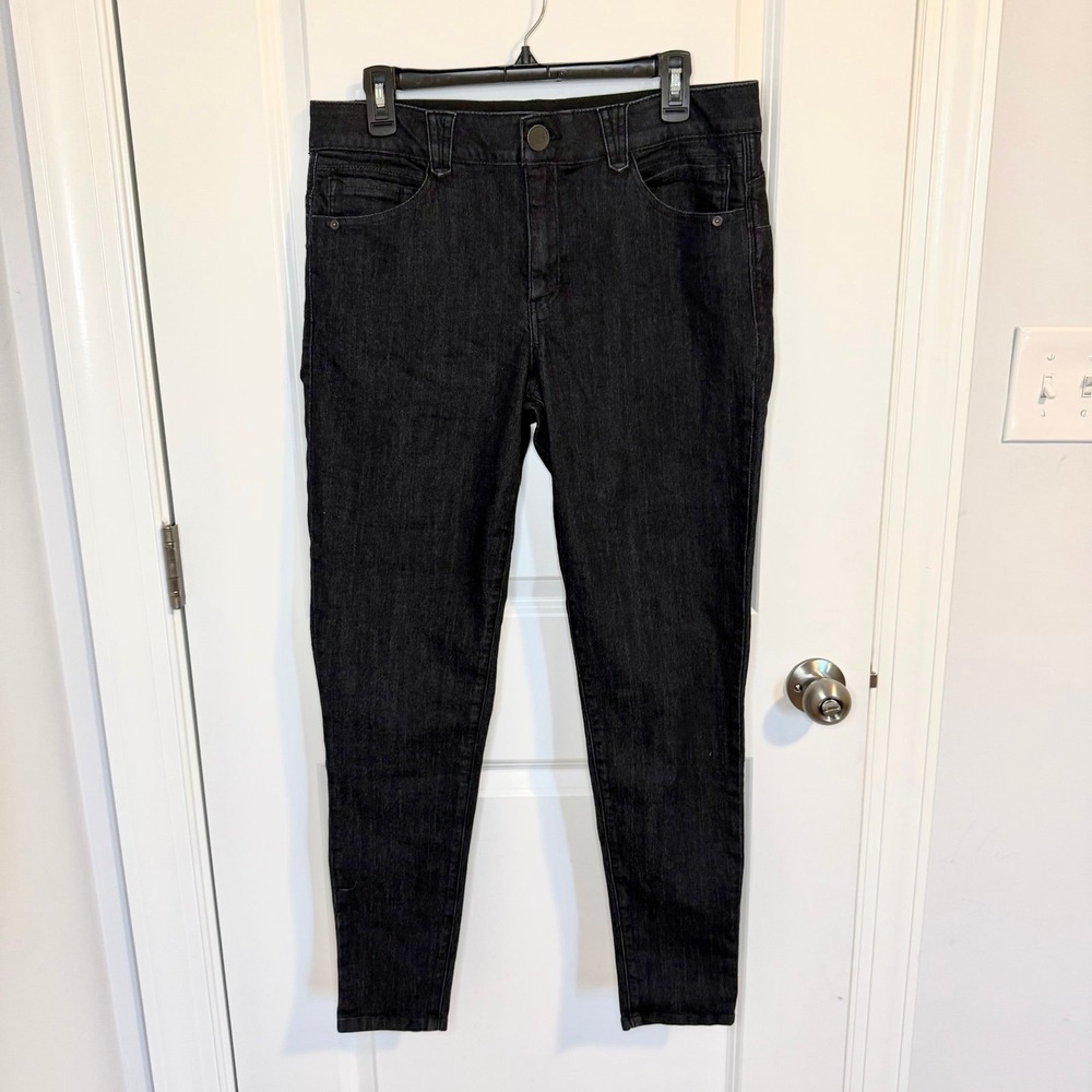 Democarcy Jeans Womens 14 Ab Solution Skinny Dark Blue Wash Stretch Ankle Length